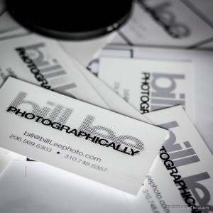 Bill Lee Photographer Business card tests